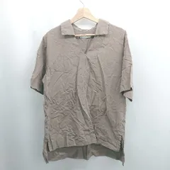 ◇ Θ SLOBE IENA スローブイエナ 無地 半袖 半袖ロングシャツ サイズ表記なし ブラウン系 レディース E  【1506230029082】