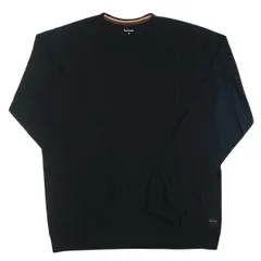 Paul Smith ポールスミス Tシャツ 長袖 ◆新品◆ メンズ ロングスリーブ ブラック ジャージーコットン クルーネック Artist Stripe PA-1477