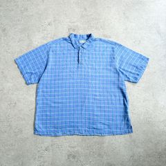 90s 1991年製 patagonia A/C Micromesh Shirt pullover パタゴニア A/C マイクロメッシュシャツ 半袖 プルオーバー チェック 白タグ