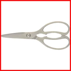 【特価セール】遠藤商事(Endo Shoji) TKG キッチンはさみ さびにくいステンレス製 分解洗浄可能で衛生的 片面波刃仕様で切る部分がすべりにくい 全長190mm 業務用 BHS3001