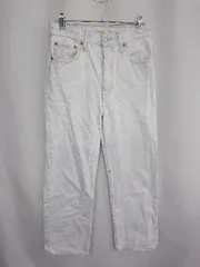 ◇ Θ Levi's リーバイス RIBCAGE ストレートデニムパンツ サイズ27 ライトブルー レディース E  【1409100055023】