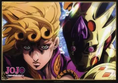 【中古】ポスター A3ポスター ジョルノ・ジョバァーナ＆ゴールド・エクスペリエンス・レクイエム 「ジョジョの奇妙な冒険 JOJO WORLD Quizzes」 アトラクション JOJO’s QUIZ＆Adventure 黄金の風コース プレイ特典