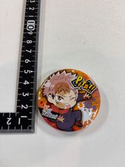 ♉︎ ガチャポン　呪術廻戦　ぴた!でふぉめ缶バッジ　虎杖悠仁