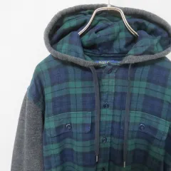 ポロ ラルフローレン PoloRalphLauren ブラックウォッチ シャツ スウェット パーカー a849563ss