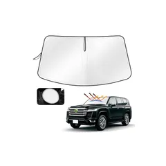 Cartist トヨタ ランドクルーザー 300系 フロントガラス サンシェード シェードカーテン マルチサンシェード Land Cruiser 2021年-現行 遮光 シェード 日よけ 車種専用 UVカット カスタムパーツ インテリア 内装パーツ 取付簡 1