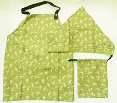 【送料込み♪】ヤクセル 男児向き巾着・子供用エプロン・三角巾3点セット きょうりゅう柄Lサイズ