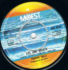 英7” Frankie Valli Life And Breath MW3034 Mowest /00080
