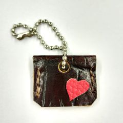 本革 キーケース キーカバー	茶	ストラップ ハンドメイド/工房エールヨコハマ