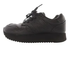 ニューバランス NEW BALANCE WL520MF レザー スニーカー ロゴ 22.5cm 黒のサムネイル