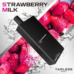 TARLESS NEXT（ターレスネクスト）スターター（バッテリー1個・カートリッジ ストロベリーミルク 1個）ベイプ 本体 持ち運びシーシャ vape 電子タバコ 爆煙