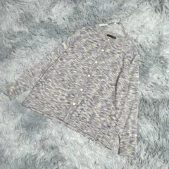 【美品】PURSUIT DE IDEAL  薄手ニット  カーディガン  カラフル  (F)  カジュアル  個性的  レディース  マルチカラー【送料無料】