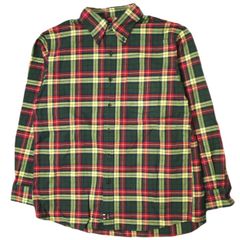 VAN JACKET INC. ヴァンヂャケット Tartan Check Flannel BD Shirt タータンチェックフランネルボタンダウンシャツ EN-99532 L グリーン/レッド JAC 長袖 伊勢丹チェック トップス g17887