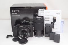 【元箱付き 美品】SONY ソニー α6400 ブラック ダブルズームレンズキット
