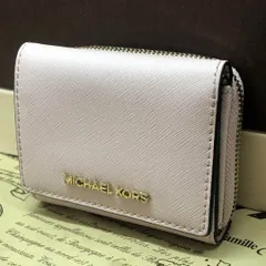 マイケルコース 3つ折り 財布 コンパクト ピンク カード FT78