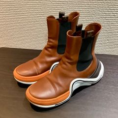 ルイヴィトン LOUIS VUITTON アークライトライン レザー サイドゴア アンクルブーツ スニーカー ブラウン [42] 約27.5cm～約28cm AB