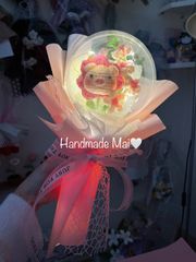 可愛いブタちゃん　ライト付き　ブーケ💐