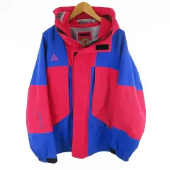 ナイキ NIKE GORE-TEX ゴアテックス マウンテンパーカー ナイロンジャケット ピンク ブルー BQ3445-666 M (株)ナイキジャパンのサムネイル