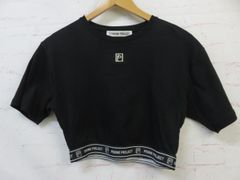 【中古】PRANK PROJECT プランクプロジェクト 半袖カットソー Logo BandCropped Tee 31231415205 ブラック F 991848866のサムネイル