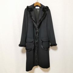 René フード付き黒ロングカーディガン - メルカリ