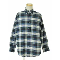 【L.L.BEAN】90s USA製 コットンポリエステル チェック柄ボタンダウン長袖シャツ