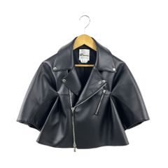 【美品】コムデギャルソンnoir kei ninomiya ライダース S 黒 noir kei ninomiya（ノワールケイニノミヤ）ライダース 黒 サイズ:XS