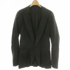 イサムカタヤマ バックラッシュ テーラードジャケット リネン混 M 豚革 春夏 イサムカタヤマ バックラッシュ テーラードジャケット リネン混
