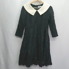 ◇ anatelier アナトリエ 七分袖 膝下丈 ワンピース サイズ36 ブラック レディース E  【1408060069279】