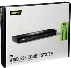 【販売終了】SHURE シュア BLX288/SM58 : BLX2/SM58ハンドヘルド型ダイナミックマイク 2本 BLX88受信機 デュアルチャンネル プロ仕様 歌 歌手 ボーカル パフォーマンス ライブ イベント プレゼン 演説 カラオケ