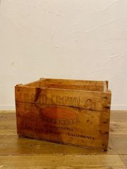 フランスアンティーク 広告が入った木箱 文字入り 1900年 ライオン