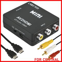 【数量限定】RCA to HDMI変換コンバーター L'QECTED RCA HDMI 変換 AV2HDMI 1080/720P切り替え 音声転送-PS2/スーパーファミコン/VHS VCRカメラ DVDに対応 USB/HDMI/RCAケーブル付き(赤白黄 h