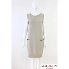 FOXEY フォクシー リネンワンピース 極美品】FOXEY リネンワンピース フォクシー 38 グレー キュプラ