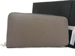 ■新品■未使用■ MAISON TAKUYA メゾンタクヤ レザー ラウンドファスナー 長財布 ウォレット レディース グレー系 AS6723