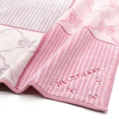 【 新品 未開封 】 タオル美術館 リボンストライプ タオルハンカチ ピンク JILLSTUART 未使用 送料無料
