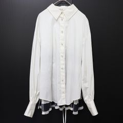 極美品✨ ディーゼル　オーバーフィット シャツ　レイヤード　近年　ロゴ刺繍　38 DIESEL - 極美品✨ ディーゼル オーバーフィット シャツ レイヤード