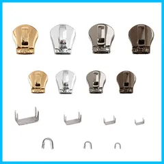 衣類 手芸 カバン diy 靴 簡単便利 財布 バッグ 品質 ジャケット 3VS パンツ ジッパー 5VS 交換用 スライダー 修理用 修理屋さん ビスロンファスナー 上止め付き HYCALY (38PCS【VS】)