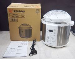 【保管未使用品】アイリスオーヤマ 電気圧力鍋  6L ホワイト PC-EMA6-W