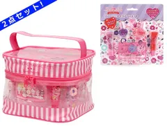 新品 【2点セット】サンリオキャラクターズ ビニールバニティメイクアップバッグ ＆ スモールレディ パープルファンシーメイクアップキット [佐川急便]