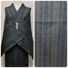 ★　未使用　美品　紬　西陣織　証紙　トール　裄68　★　n691