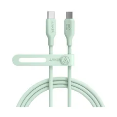 （まとめ） アンカージャパン ANKER 543 エコフレンドリーUSB-C＆USB-C ケーブル 1.8m グリーン A80E2N61 1本 【×2セット】