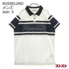 ラッセルノRUSSELLUNO ストライプ ポロシャツ サイズ6 - メルカリ