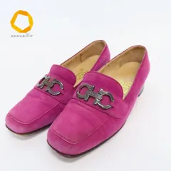 サルヴァトーレ・フェラガモ Ferragamo ヴィンテージ ガンチーニ ローファー スエード 846442
