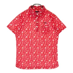 サイズ：L CALLAWAY キャロウェイ  半袖ポロシャツ ボタンダウン 星柄 レッド系 [240101459667] ゴルフウェア レディース ストスト