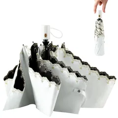 折りたたみ傘 丈夫 軽量 250g 日傘 uvカット 自動開閉 大きい 遮光遮熱 折り畳み傘 女性 晴雨兼用 レディース 紫外線カット 6本骨 耐風撥水 コンパクト 星柄刺繍 母の日プレゼント (ベージュ) 1