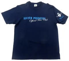 【中古】Tシャツ 花穂 Tシャツ ブラック フリーサイズ 「シスター・プリンセス」 オフィシャルファンクラブグッズ
