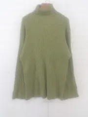 ◇ SPIRALGIRL スパイラルガール タートルネック 長袖 ニット セーター サイズF グリーン系 カーキ系 レディース P  【1302220005209】