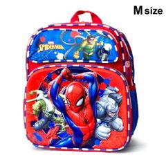 【新品未使用】スパイダーマン -Mサイズ- 3Dモールド リュックサック キッズ 子供 男の子 グッズ 子ども バッグ バックパック 遠足 旅行 入園 入学  軽量