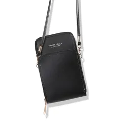 ☆ ブラック ☆ スマホポーチ 小物入れ ショルダー 大容量 かわいい ouszmdl301 スマホポーチ 入れたまま スマホショルダー スマホショルダーバッグ スマホショルダーポーチ ミニショルダーバッグ ショルダーバッグ お財布ポシェット スマホバッグ