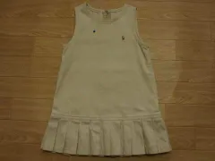 ラルフローレン キッズ Ralph Lauren 子供服 ジャンパースカート 100cm ★3 【中古】 ユーズド 女の子 女児 ガールズ ブランド USED アウトレット リサイクル 古着 子ども服 こども服 子供 子ども