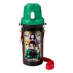 鬼滅の刃 プラスチック水筒 直飲み ワンタッチボトル 600ml