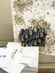 Dior(ディオール) Saddle small カード 財布 (鳥 フラップ (カードウォレット)